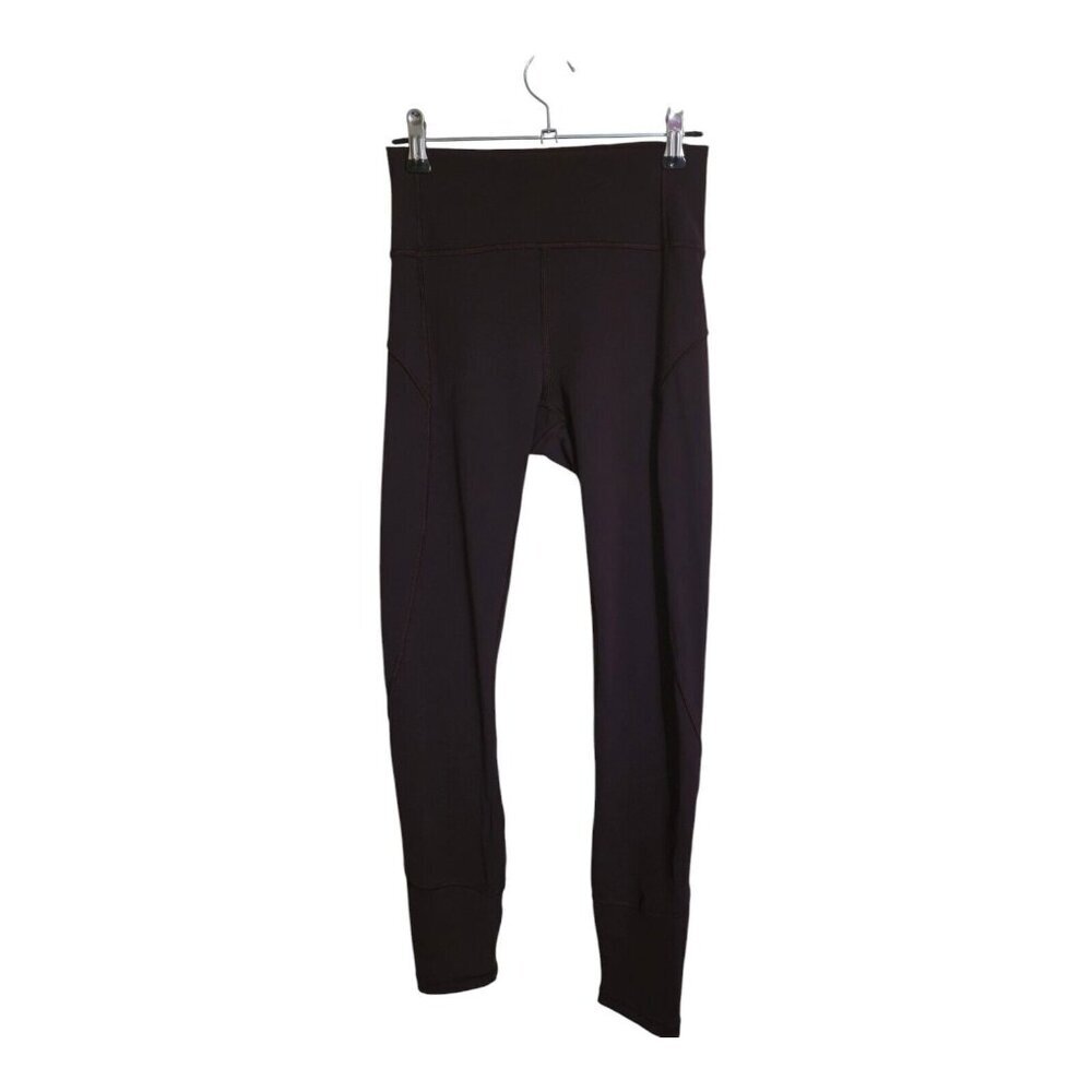 Lululemon Pants Women 4 Maroon In Movement 7/8 Tight Everlux Athleisure LW5BPGS